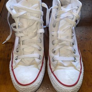 Women’s White High Top Converse